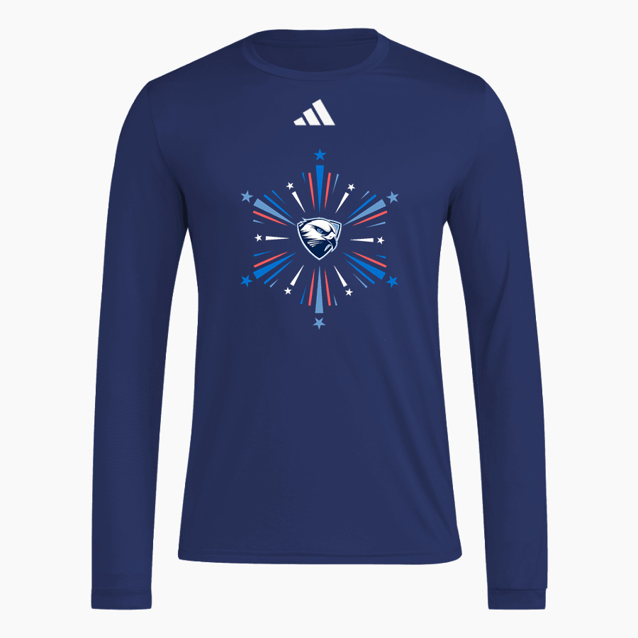 Hamilton Heights Hawks <span class="pdp-name-mascot">Hamilton Heights Christian Academy Hawks</span> adidas Men's Long Sleeve Pregame Tee