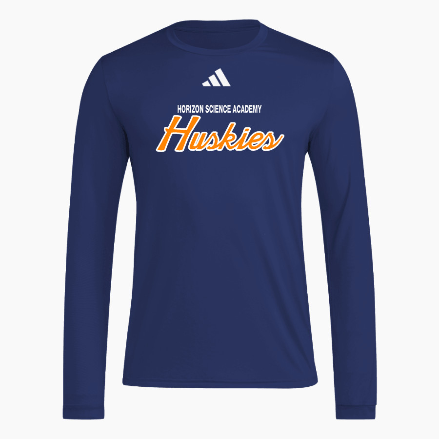 Horizon Science Academy Huskies <span class="pdp-name-mascot">Horizon Science Academy Huskies</span> adidas Men's Long Sleeve Pregame Tee
