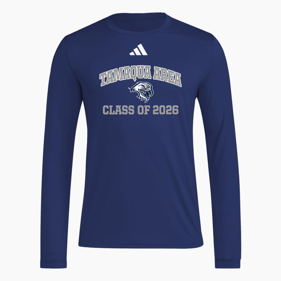 TAMAQUA AREA HIGH SCHOOL BLUE RAIDERS <span class="pdp-name-mascot">TAMAQUA AREA BLUE RAIDERS</span> adidas Men's Long Sleeve Pregame Tee