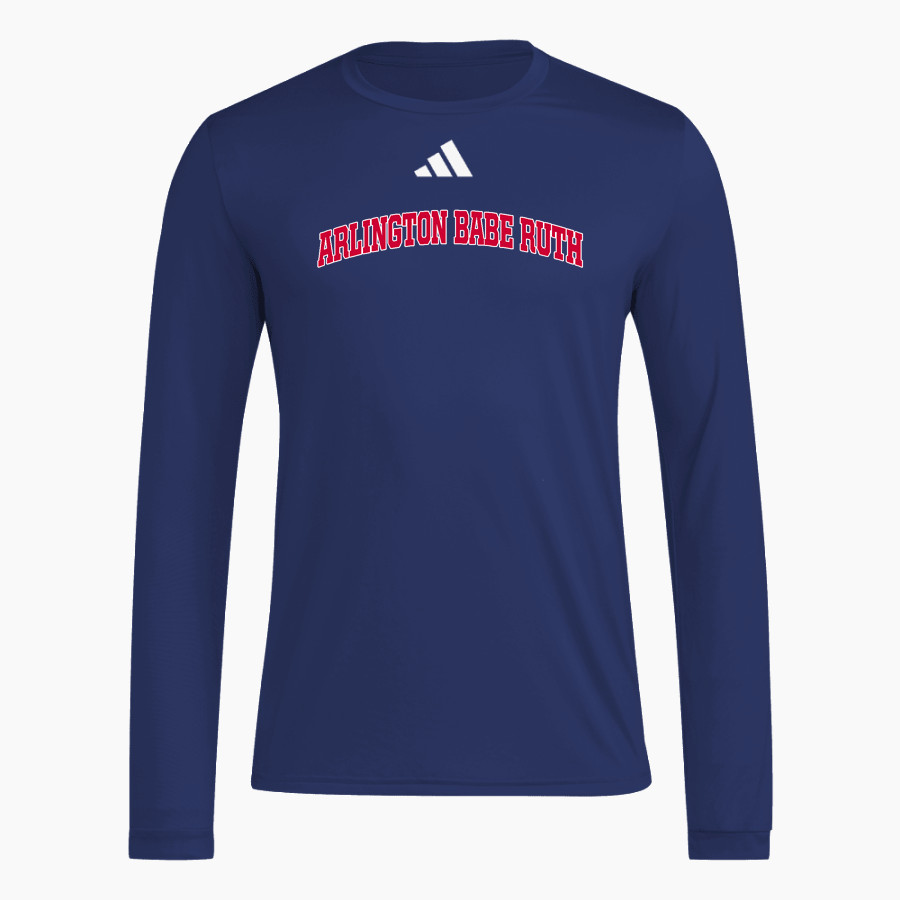 Arlington Babe Ruth Spy Ponders adidas Men's Long Sleeve Pregame Tee