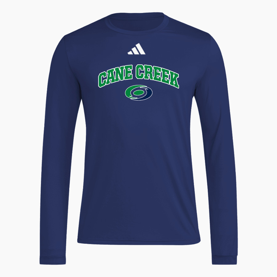 Cane Creek Canes <span class="pdp-name-mascot">Cane Creek Middle School</span> adidas Men's Long Sleeve Pregame Tee
