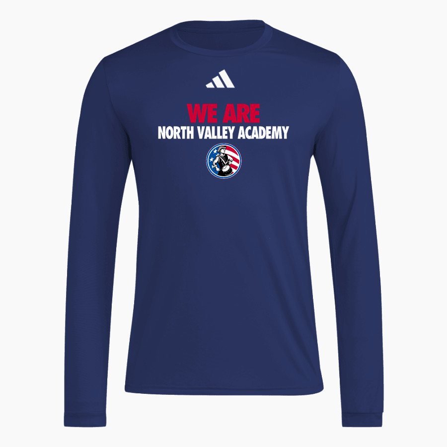 North Valley Academy Patriots <span class="pdp-name-mascot">North Valley Academy Patriots</span> adidas Men's Long Sleeve Pregame Tee