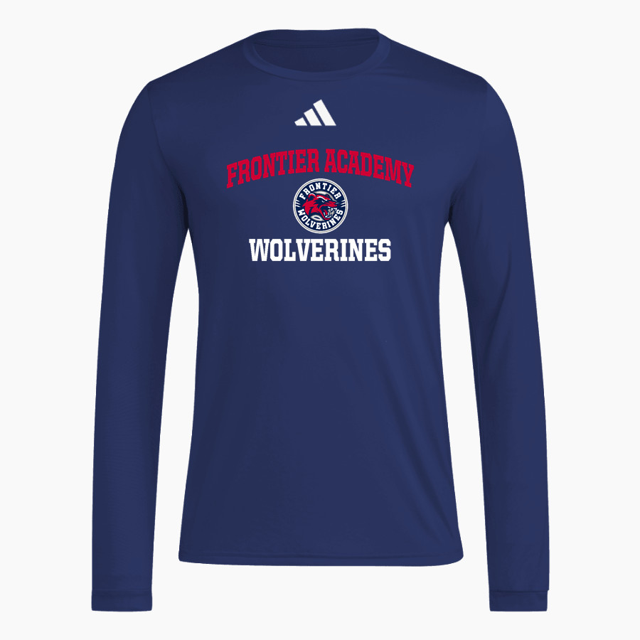 Frontier Academy Wolverines <span class="pdp-name-mascot">Frontier Academy Wolverines</span> adidas Men's Long Sleeve Pregame Tee