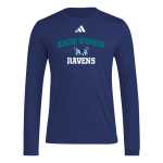 AUBURN RIVERSIDE HIGH SCHOOL RAVENS <span class="pdp-name-mascot">AUBURN RIVERSIDE RAVENS</span> adidas Men's Long Sleeve Pregame Tee Front Thumbnail