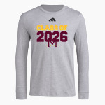 Marianapolis Prep Golden Knights <span class="pdp-name-mascot">Marianapolis Prep Golden Knights</span> adidas Men's Long Sleeve Pregame Tee Front Thumbnail