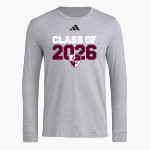 LOWELL HIGH SCHOOL RED RAIDERS <span class="pdp-name-mascot">LOWELL RED RAIDERS</span> adidas Men's Long Sleeve Pregame Tee Front Thumbnail