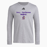 TROY-BUCHANAN HIGH SCHOOL TROJANS <span class="pdp-name-mascot">TROY - BUCHANAN TROJANS</span> adidas Men's Long Sleeve Pregame Tee Front Thumbnail