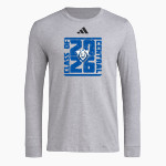 CENTRAL BAPTIST CHRISTIAN SCHOOL LIONS adidas Men's Long Sleeve Pregame Tee Front Thumbnail