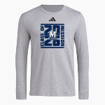 Mission University Mission University adidas Men's Long Sleeve Pregame Tee Front Thumbnail