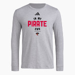 West Carrollton Pirates <span class="pdp-name-mascot">West Carrollton Pirates</span> adidas Men's Long Sleeve Pregame Tee Front Thumbnail