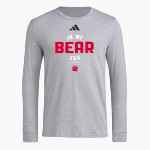 West Oso Bears <span class="pdp-name-mascot">West Oso Bears</span> adidas Men's Long Sleeve Pregame Tee Front Thumbnail