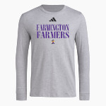FARMINGTON HIGH SCHOOL FARMERS <span class="pdp-name-mascot">FARMINGTON FARMERS</span> adidas Men's Long Sleeve Pregame Tee Front Thumbnail