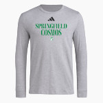SPRINGFIELD HIGH SCHOOL COSMOS adidas Men's Long Sleeve Pregame Tee Front Thumbnail