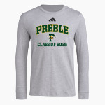 PREBLE HIGH SCHOOL HORNETS adidas Men's Long Sleeve Pregame Tee Front Thumbnail