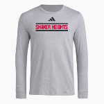 Shaker Heights Schools <span class="pdp-name-mascot">Shaker Heights</span> adidas Men's Long Sleeve Pregame Tee Front Thumbnail