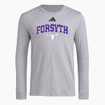 FORSYTH HIGH SCHOOL DOGIES adidas Men's Long Sleeve Pregame Tee Front Thumbnail