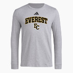 Everest Academy <span class="pdp-name-mascot">Everest Mountaineers</span> adidas Men's Long Sleeve Pregame Tee Front Thumbnail