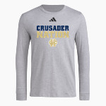 Bishop Heelan Crusaders <span class="pdp-name-mascot">Bishop HC</span> adidas Men's Long Sleeve Pregame Tee Front Thumbnail