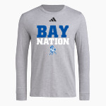 BRIMLEY HIGH SCHOOL BAYS <span class="pdp-name-mascot">BRIMLEY BAYS</span> adidas Men's Long Sleeve Pregame Tee Front Thumbnail