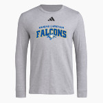 Kansas Christian Falcons <span class="pdp-name-mascot">Kansas Christian College Falcons</span> adidas Men's Long Sleeve Pregame Tee Front Thumbnail