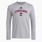 Amherst Hurricanes <span class="pdp-name-mascot">Amherst Hurricanes</span> adidas Men's Long Sleeve Pregame Tee Front Thumbnail