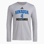 Sinagua Mustangs <span class="pdp-name-mascot">Sinagua Mustangs</span> adidas Men's Long Sleeve Pregame Tee Front Thumbnail