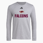 Scotts Valley Falcons adidas Men's Long Sleeve Pregame Tee Front Thumbnail