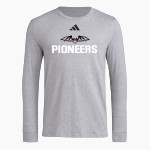 Transylvania University Official Store of the Pioneers <span class="pdp-name-mascot">Transylvania Pioneers</span> adidas Men's Long Sleeve Pregame Tee Front Thumbnail