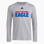 Colonial States Athletic Conference Eagle adidas Men's Long Sleeve Pregame Tee Front Thumbnail