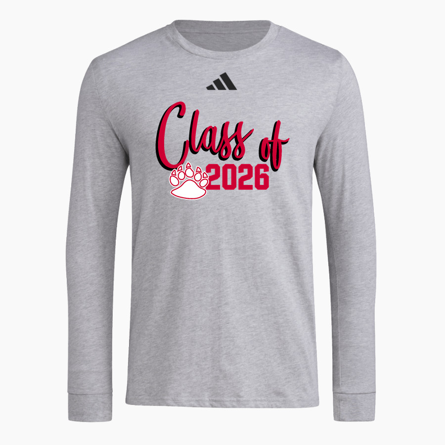 WEST BRANCH HIGH SCHOOL BEARS <span class="pdp-name-mascot">WEST BRANCH BEARS</span> adidas Men's Long Sleeve Pregame Tee