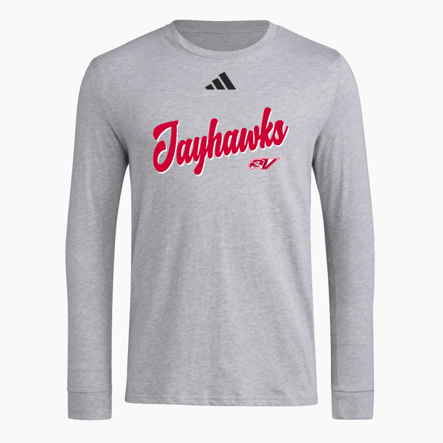 VANDERCOOK LAKE HIGH SCHOOL JAYHAWKS adidas Men's Long Sleeve Pregame Tee