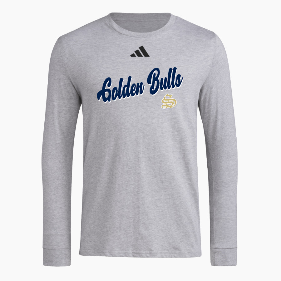 E E SMITH HIGH SCHOOL GOLDEN BULLS <span class="pdp-name-mascot">E E SMITH GOLDEN BULLS</span> adidas Men's Long Sleeve Pregame Tee