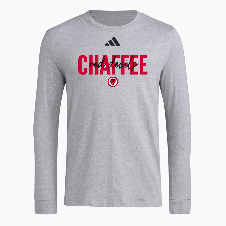 Chaffee Red Devils <span class="pdp-name-mascot">Chaffee Schools Red Devils</span> adidas Men's Long Sleeve Pregame Tee