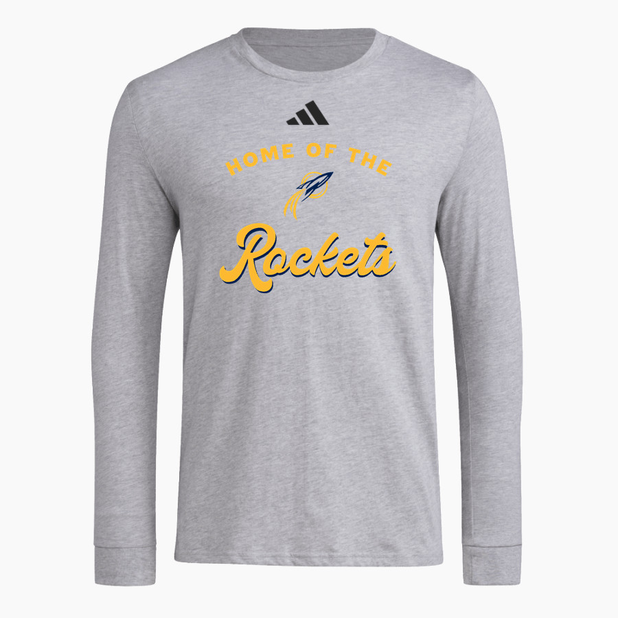 Broughal Rockets <span class="pdp-name-mascot">Broughal Rockets</span> adidas Men's Long Sleeve Pregame Tee