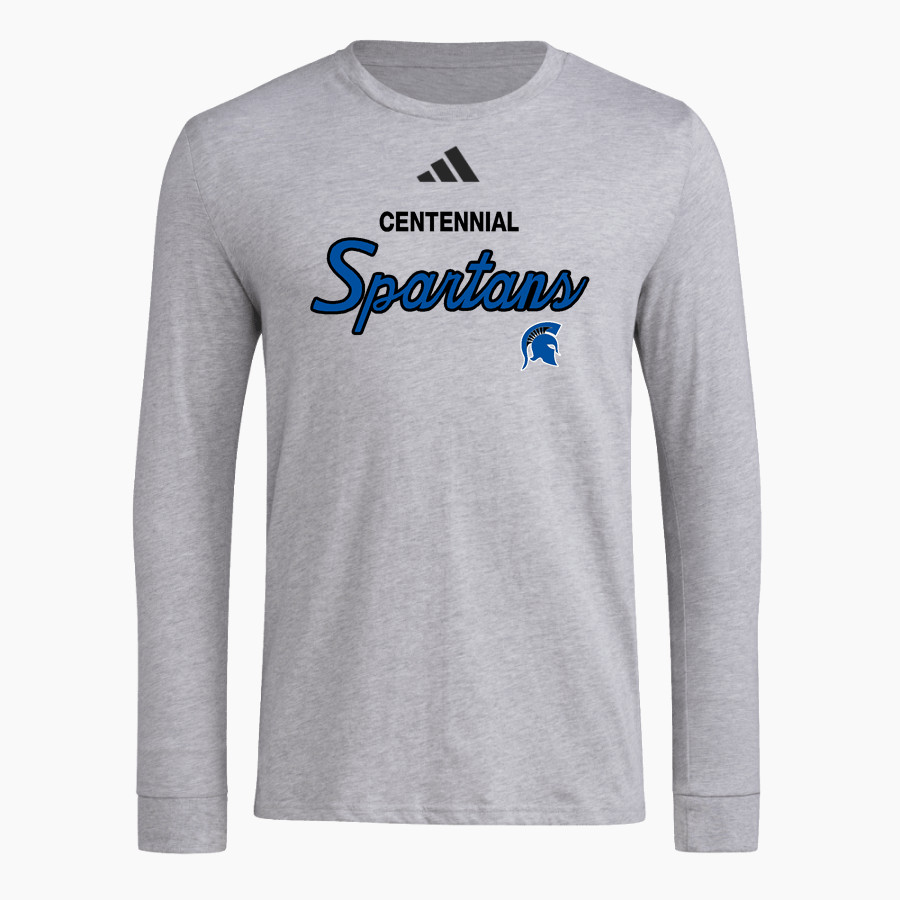 CENTENNIAL HIGH SCHOOL SPARTANS <span class="pdp-name-mascot">CENTENNIAL SPARTANS</span> adidas Men's Long Sleeve Pregame Tee