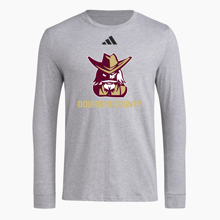 Bourbon County Colonels adidas Men's Long Sleeve Pregame Tee