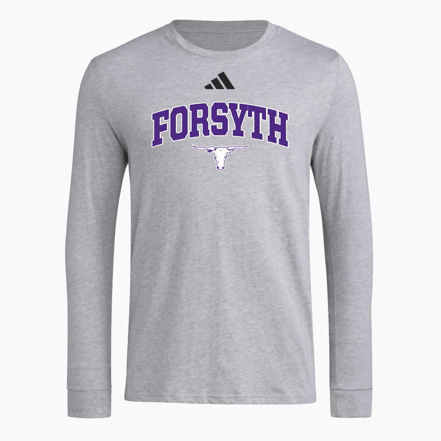 FORSYTH HIGH SCHOOL DOGIES adidas Men's Long Sleeve Pregame Tee