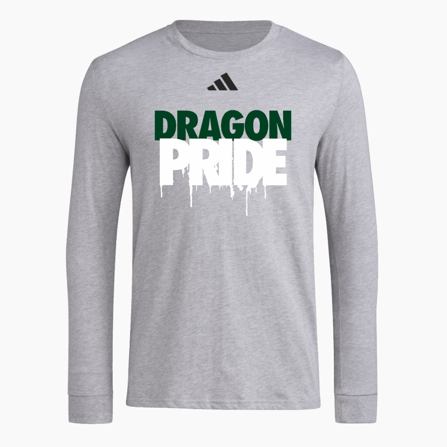 Delphian Dragons adidas Men's Long Sleeve Pregame Tee