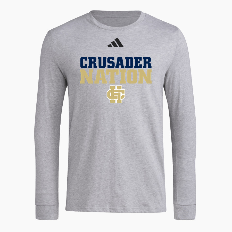 Bishop Heelan Crusaders <span class="pdp-name-mascot">Bishop HC</span> adidas Men's Long Sleeve Pregame Tee