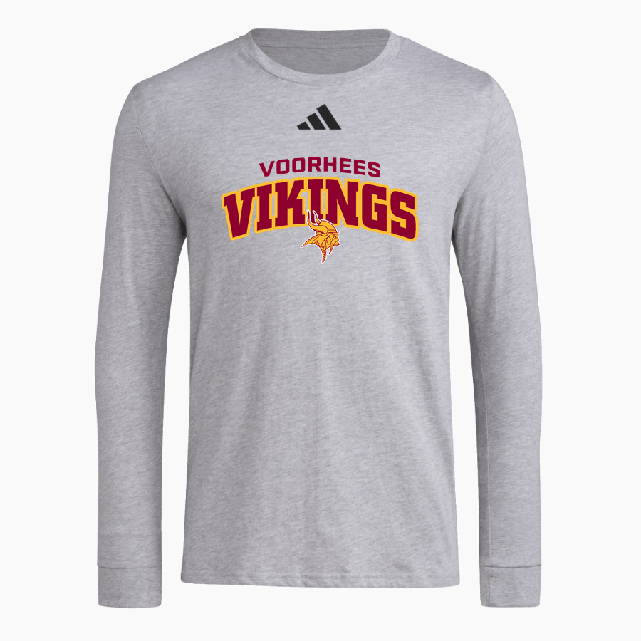 VOORHEES VIKINGS official sideline store <span class="pdp-name-mascot">VOORHEES VIKINGS</span> adidas Men's Long Sleeve Pregame Tee