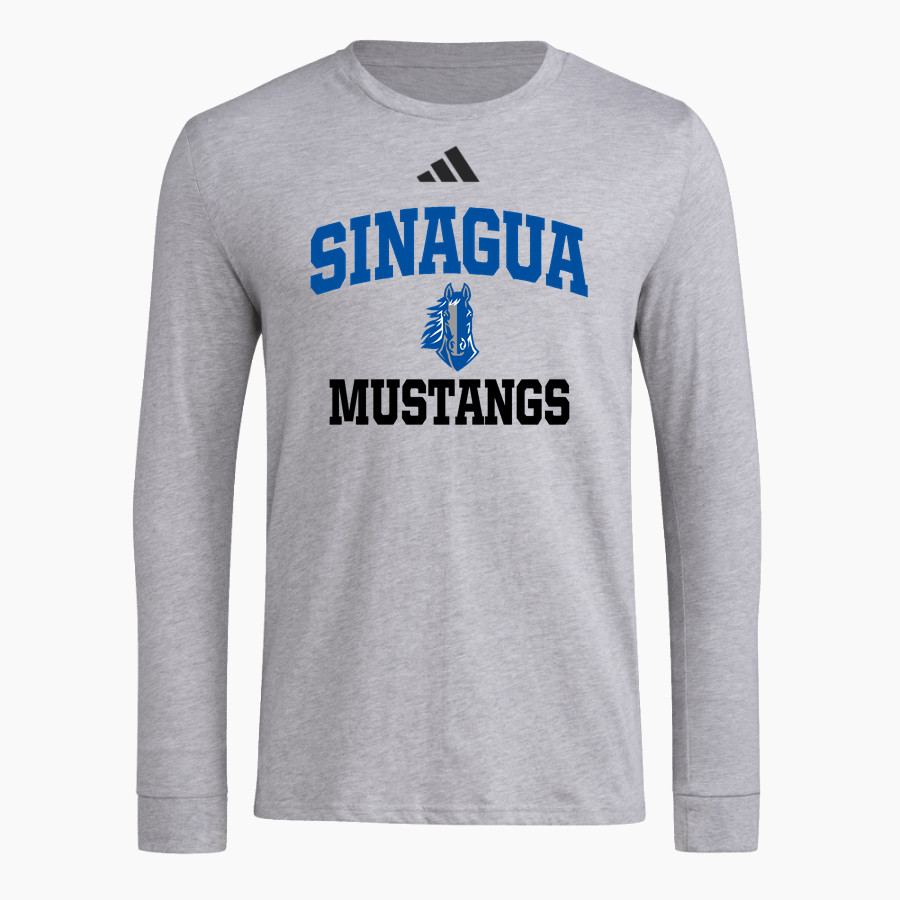 Sinagua Mustangs <span class="pdp-name-mascot">Sinagua Mustangs</span> adidas Men's Long Sleeve Pregame Tee