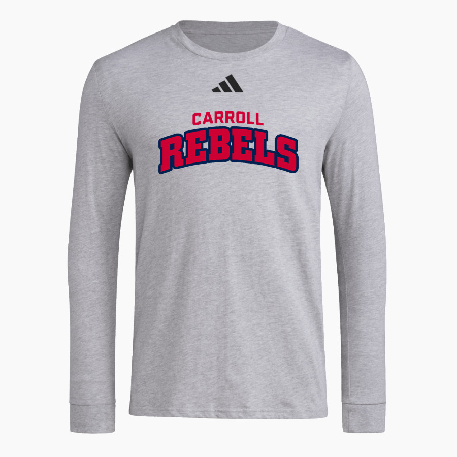 Carroll Rebels adidas Men's Long Sleeve Pregame Tee
