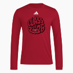 Mountain View Cougars adidas Men's Long Sleeve Pregame Tee Front Thumbnail