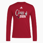 JOHANNESBURG-LEWISTON HIGH SCH CARDINALS <span class="pdp-name-mascot">JOHANNESBURG - LEWISTON CARDINALS</span> adidas Men's Long Sleeve Pregame Tee Front Thumbnail