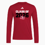 SANTIAM CHRISTIAN HIGH SCHOOL EAGLES <span class="pdp-name-mascot">SANTIAM CHRISTIAN EAGLES</span> adidas Men's Long Sleeve Pregame Tee Front Thumbnail