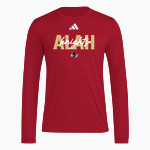 ALAH HIGH SCHOOL KNIGHTS <span class="pdp-name-mascot">ARTHUR KNIGHTS</span> adidas Men's Long Sleeve Pregame Tee Front Thumbnail
