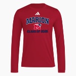 Marion Patriots adidas Men's Long Sleeve Pregame Tee Front Thumbnail