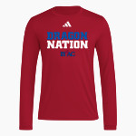 ISAAC Dragons adidas Men's Long Sleeve Pregame Tee Front Thumbnail