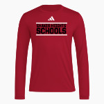 Shaker Heights Schools <span class="pdp-name-mascot">Shaker Heights</span> adidas Men's Long Sleeve Pregame Tee Front Thumbnail
