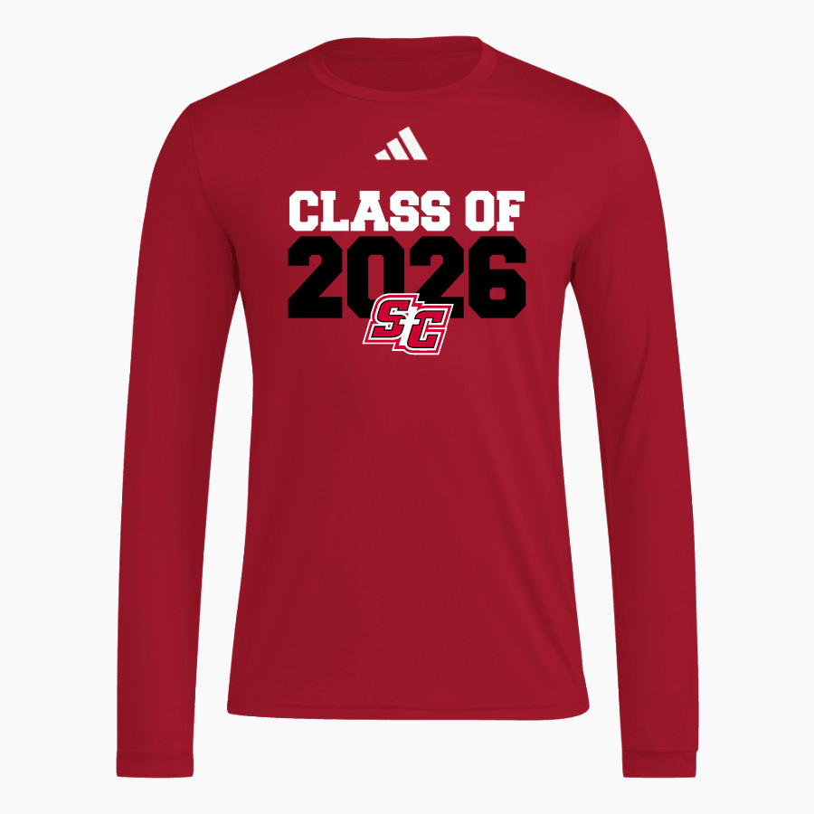 SANTIAM CHRISTIAN HIGH SCHOOL EAGLES <span class="pdp-name-mascot">SANTIAM CHRISTIAN EAGLES</span> adidas Men's Long Sleeve Pregame Tee